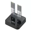 Adapter Maiwo K3016P Dual-Bay USB 3.2 Gen2 Type-C to M.2 NVMe K3016P