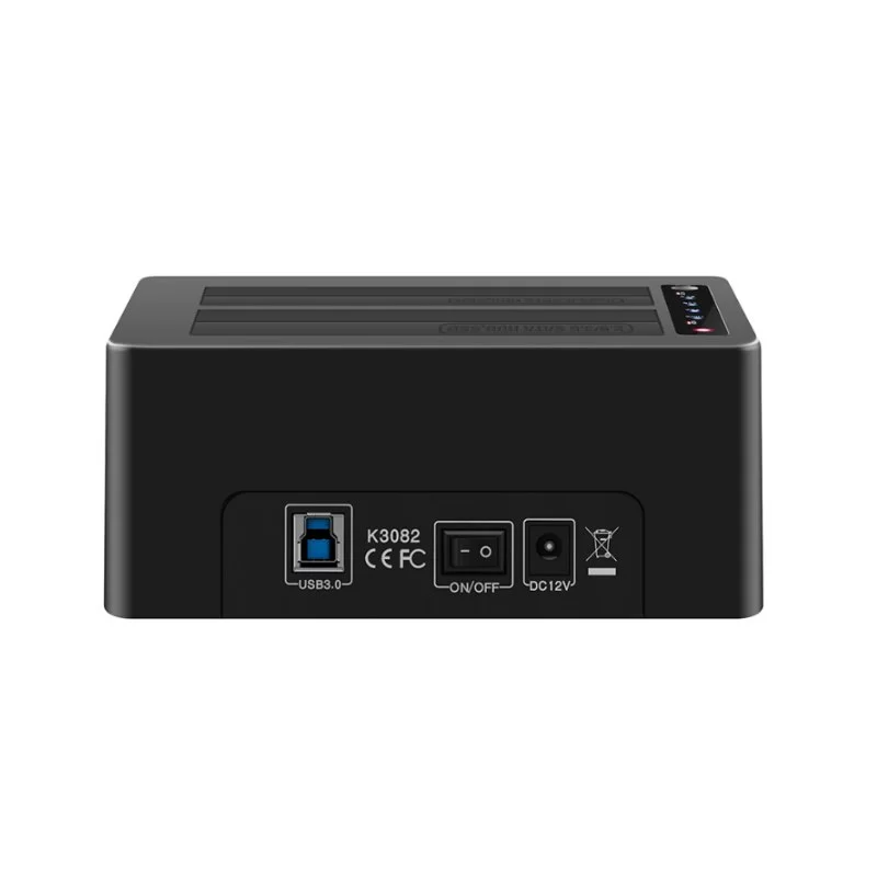 Dock Station Maiwo Dual Bays Hard Drive Docking Station K3082 Color:black