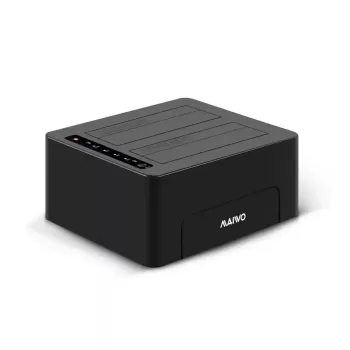 תחנת עגינה Maiwo Dual Bays Hard Drive Docking Station K3082 צבע שחור