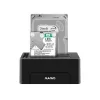 Dock Station Maiwo Dual Bays Hard Drive Docking Station K3082 Color:black