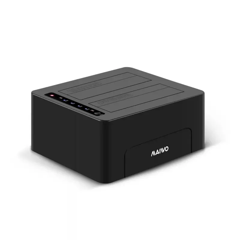 Dock Station Maiwo Dual Bays Hard Drive Docking Station K3082 Color:black