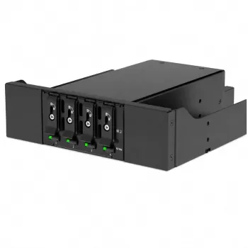 מתאם IPPON 4xM.2 to 4xSlimSAS 4i in 5.25" Bay PCIe4.0 Back Plane IPPGMS-104M215R