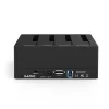 תחנת עגינה Maiwo Four Bays HDD Docking Station with Digital display K3084A צבע שחור