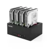 תחנת עגינה Maiwo Four Bays HDD Docking Station with Digital display K3084A צבע שחור