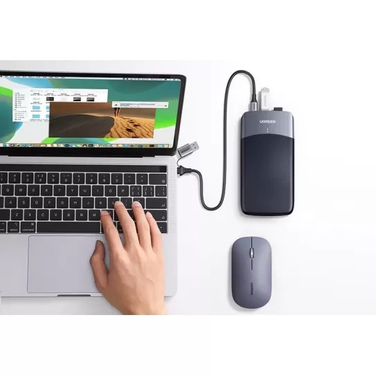 External box for hard drive UGREEN USB-C/A to 2.5' SSD / HDD | x2 USB-A 3. | SD / micro SD | Enclosure 60620 External box for hard drive UGREEN USB-C/A to 2.5' SSD / HDD | x2 USB-A 3. | SD / micro SD | Enclosure 60620