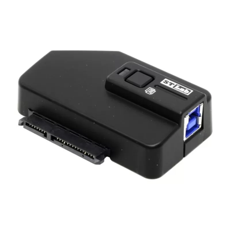מתאם דיסק קשיח St-Lab USB 3. To SATA3 Adapter with one touch backup U-690 צבע שחור