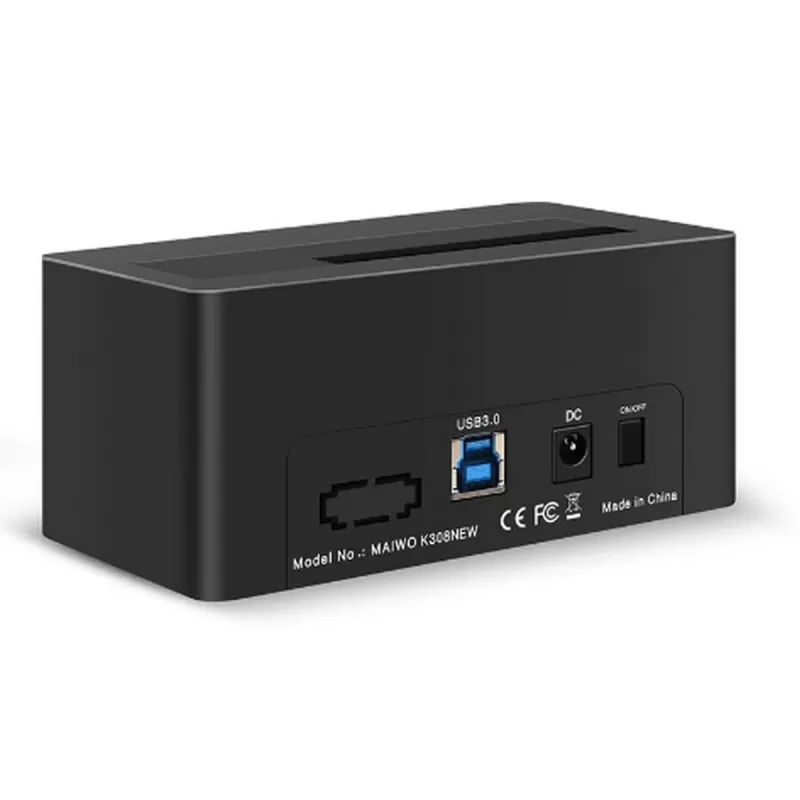 תחנת עגינה Maiwo 1-BAY USB3 3.5″/2.5″ DOCKING STATION K308 צבע שחור