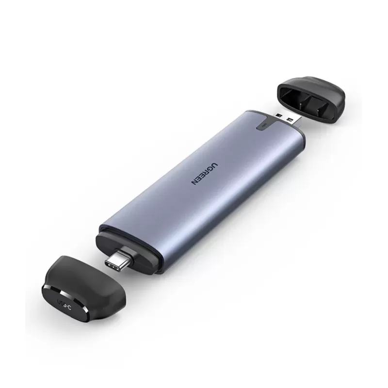 מתאם UGREEN M.2 NVMe to USB-A/USB-C 3.1 10Gbps Enclosure 70532 מתאם UGREEN M.2 NVMe to USB-A/USB-C 3.1 10Gbps Enclosure 70532
