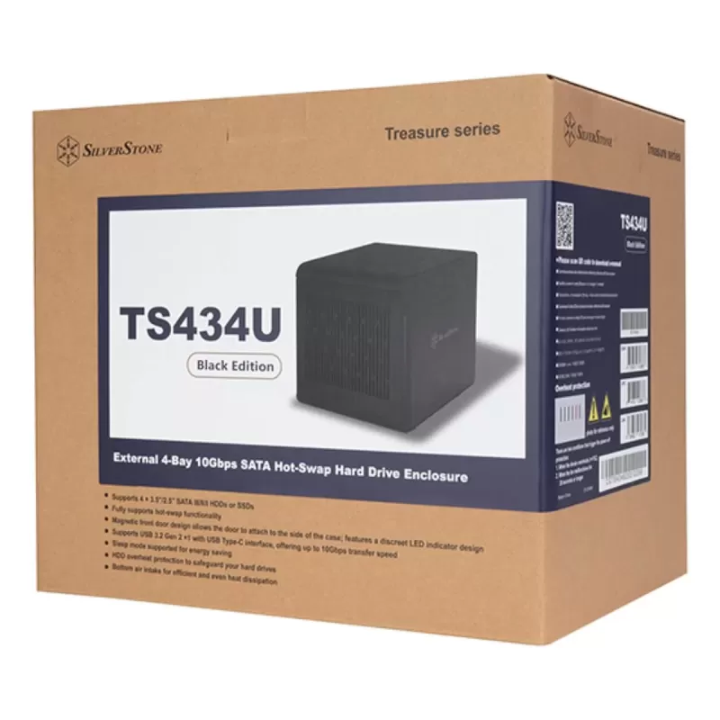 מארז חיצוני SilverStone TS434U 4-Bay 10Gbps Hot-Swap Enclosure SST-TS434UB-10G מארז חיצוני SilverStone TS434U 4-Bay 10Gbps Hot-Swap Enclosure SST-TS434UB-10G
