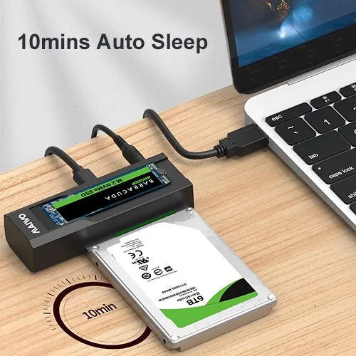 מתאם Maiwo USB-C SATA Duplicator Enclosure K10635N מתאם Maiwo USB-C SATA Duplicator Enclosure K10635N