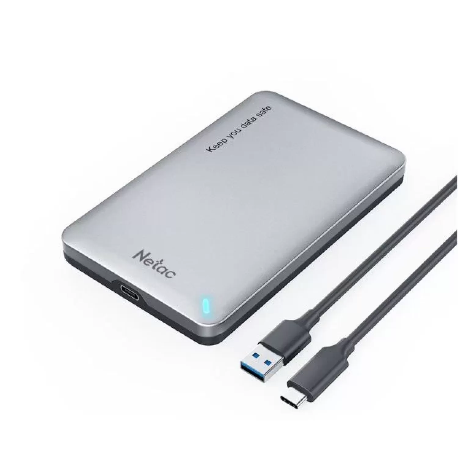 Внешний бокс для жёсткого диска Netac USB Type-C/A 2.5" Inch SATA HDD Case
