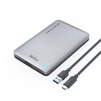 External box for hard drive Netac USB Type-C/A 2.5" Inch SATA HDD Case