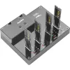 תחנת עגינה ומשכפל דיסקים Maiwo M.2 NVMe Duplicator 4 Bay K3015P2 צבע שחור