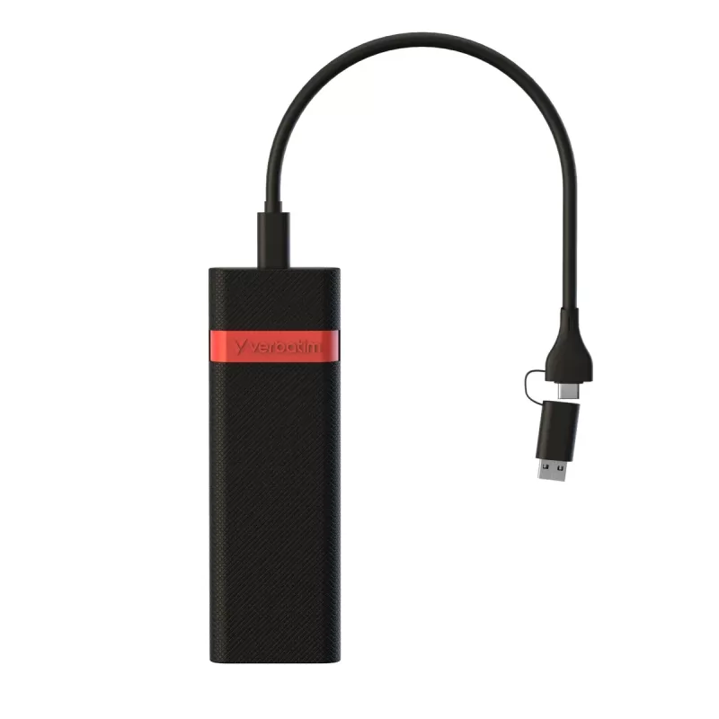 Кейс для SSD диска Verbatim Store 'n' Go M.2 NVMe SSD Enclosure Kit 32261 Цвет:чёрный, красный