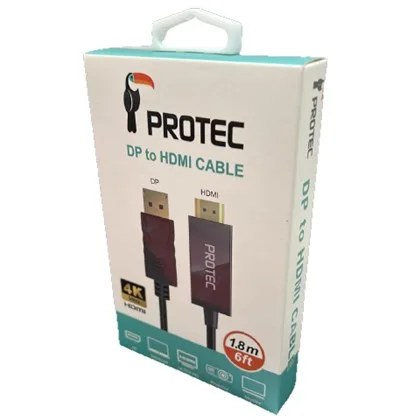 Кабель Protec DISPLAY PORT TO HDMI CABLE 1.8M PROTEC