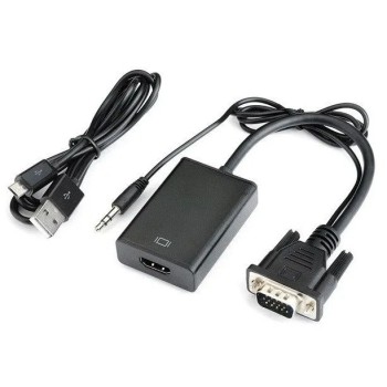 Cable Adapter VGA + PL3.5 - HDMI ( HDMI, VGA