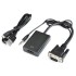 Cable Adapter VGA + PL3.5 - HDMI ( HDMI, VGA