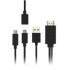 Кабель MHL universal מ-MicroO USB ל-HDMI Male, 2m CABLE-1122