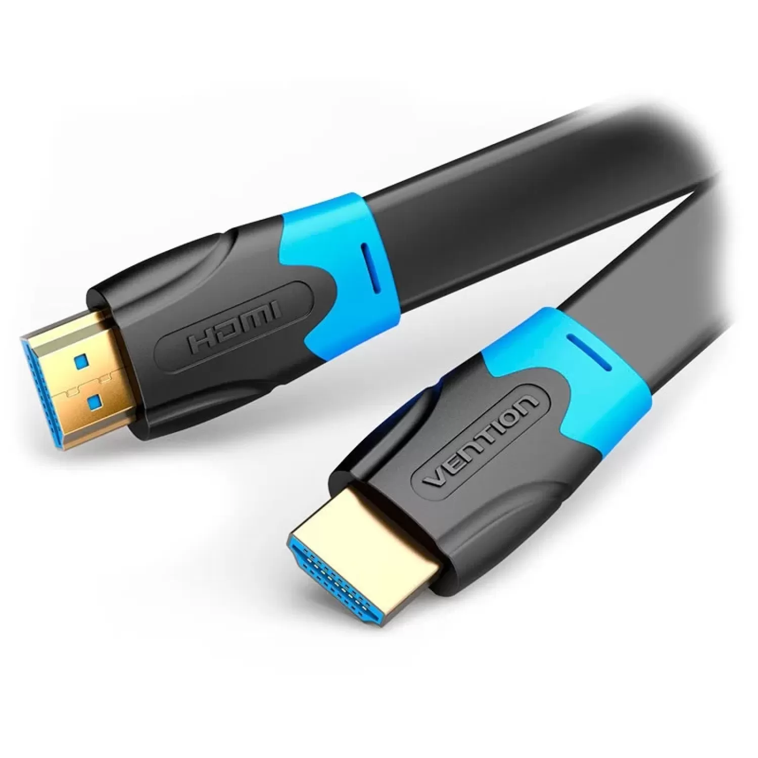 Cable Vention HDMI 2.0 4K/60Hz Gold Plated Flat 2M Cable AAKBH