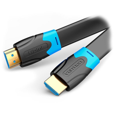Кабель Vention HDMI 2.0 4K/60Hz Gold Plated Flat 2M Cable AAKBH Кабель Vention HDMI 2.0 4K/60Hz Gold Plated Flat 2M Cable AAKBH