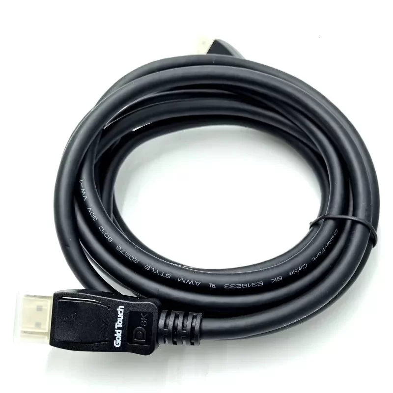 Cable Gold Touch DisplayPort to DisplayPort 8K@60Hz Cable 3m CH-DP-8K-3