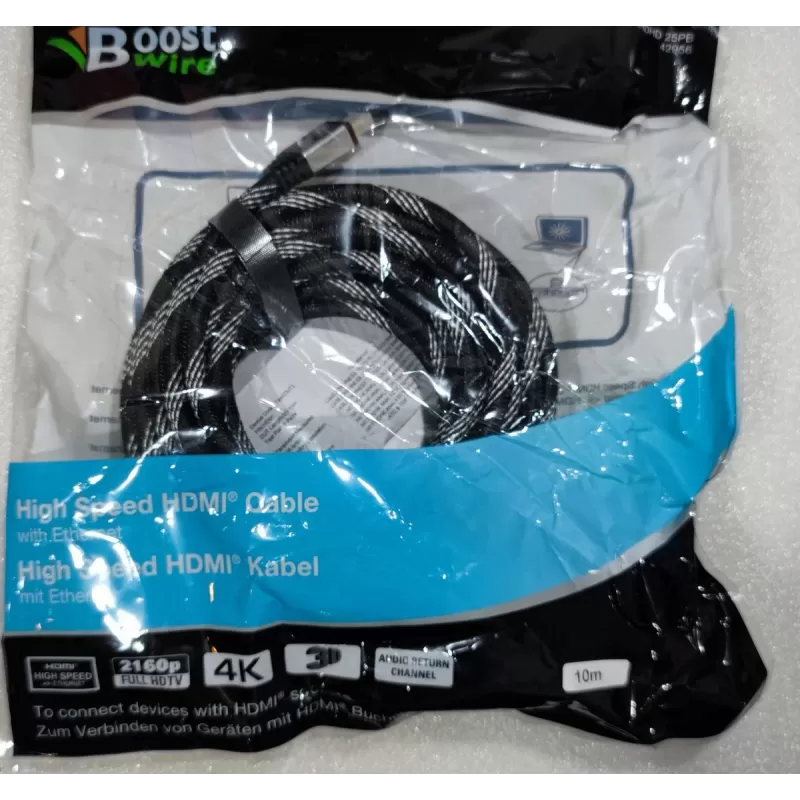 Кабель BOOSTWIRE HDMI v2.0 4K 10m PRO 14HDHD 25PB 42956