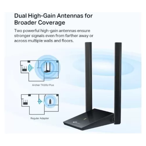 USB Network Card TP-Link Archer TX20U Plus High Gain TPLink Archer TX20U PLUS USB Network Card TP-Link Archer TX20U Plus High Gain TPLink Archer TX20U PLUS