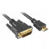 כבל Gold Touch DVI To HDMI 3m CH-DVI-HD-3..