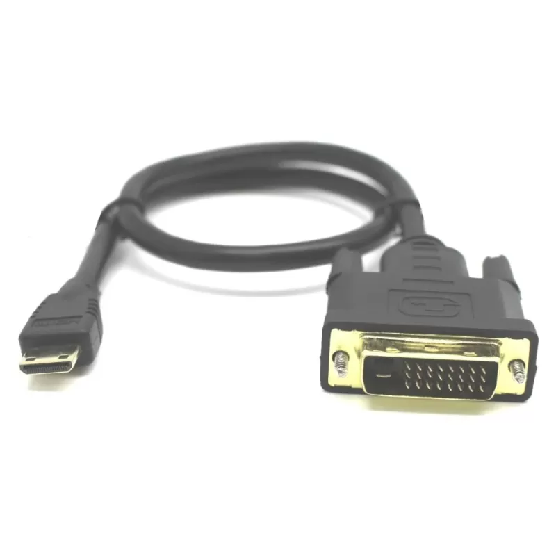 Cable Gold Touch Mini HDMI To DVI Cable 0.45m CH-MINI-HD-DVI-045 Color:black