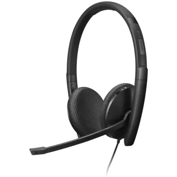 אוזניות חוטיות Lenovo Wired VoIP Headset (Teams) צבע שחור