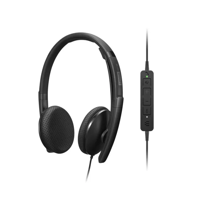 Проводные наушники Lenovo Wired VoIP Headset (Teams) Цвет:чёрный