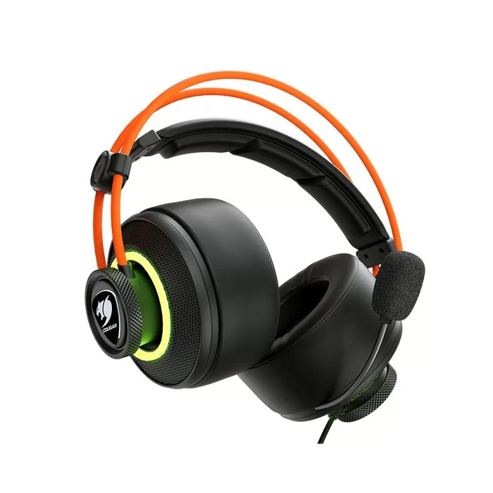 אוזניות גיימינג COUGAR IMMERSA PRO Prix צבע שחור, כתום