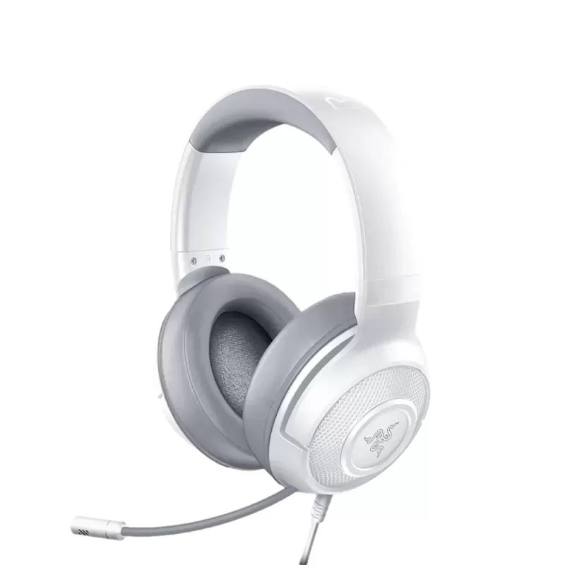 אוזניות גיימינג חוטיות RAZER Kraken X Mercury לבן
