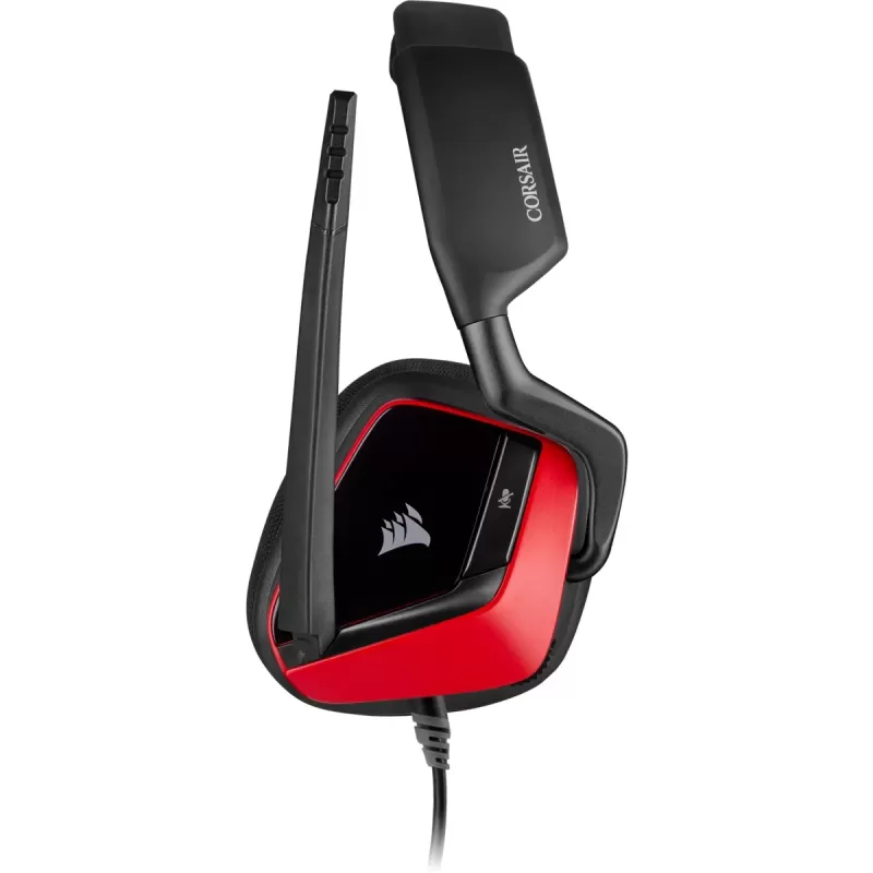 Wired Gaming Headset with Built-in Microphone Corsair VOID ELITE SURROUND Premium Gaming Headset with 7.1 Surround Sound - Cherry Color:black