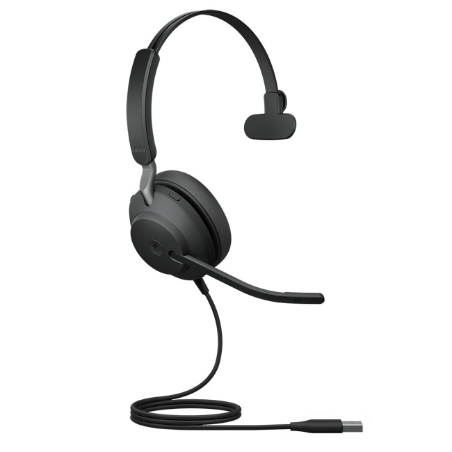 Wired Mono Over-Ear Headphones with Built-in Microphone Jabra Evolve2 40 MS
