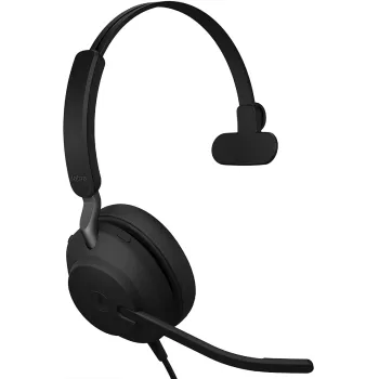 Wired Mono Over-Ear Headphones with Built-in Microphone Jabra Evolve2 40 MS Mono USB-A Headset Color:black