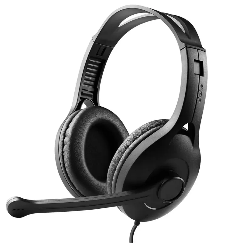 אוזניות קשת חוטיות עם מיקרופון מובנה Edifier K800 USB שחור