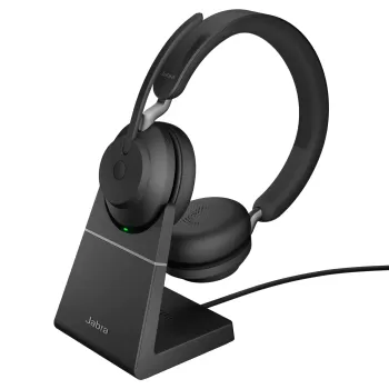 Wireless earphones Jabra Evolve2 65 UC USB-C Bluetooth Stereo Headset black + Stand
