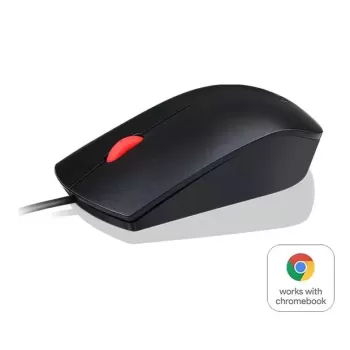 עכבר חוטי Lenovo Essential USB צבע שחור