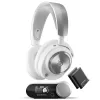Беспроводные наушники с оголовьем и встроенным микрофоном SteelSeries Arctis Nova Pro white Беспроводные наушники с оголовьем и встроенным микрофоном SteelSeries Arctis Nova Pro white