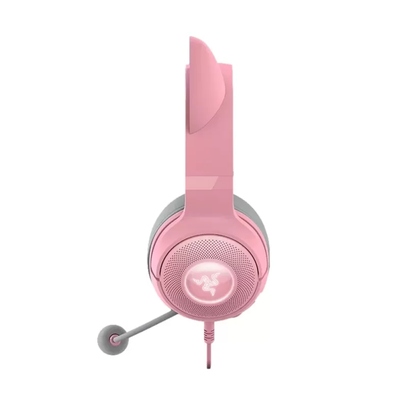 אוזניות גיימינג חוטיות RAZER KRAKEN KITTY V2 ורוד