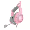 אוזניות גיימינג חוטיות RAZER KRAKEN KITTY V2 ורוד