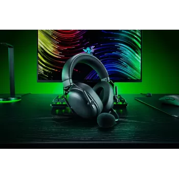 אוזניות גיימינג אלחוטיות RAZER BlackShark V3 - שחור