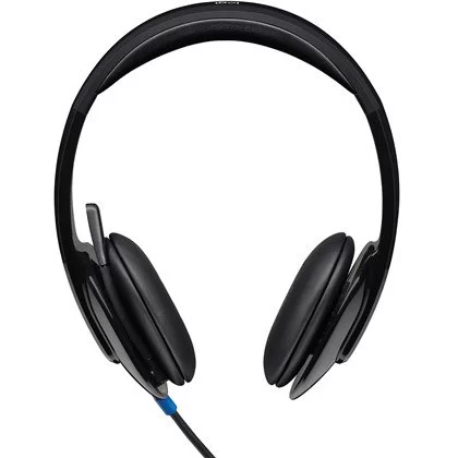 אוזניות חוטיות Logitech USB H540 צבע שחור