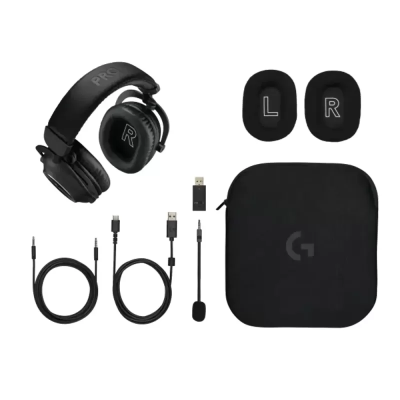 אוזניות גיימינג אלחוטיות Logitech PRO X 2 LIGHTSPEED G- שחור