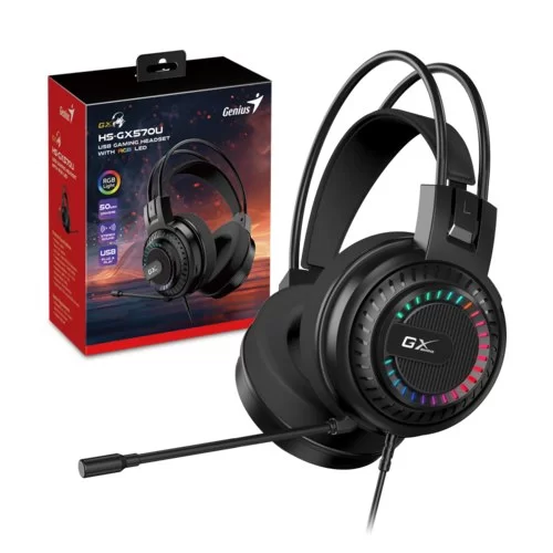 אוזניות גיימינג חוטיות Genius HS-GX570U Gaming Headset