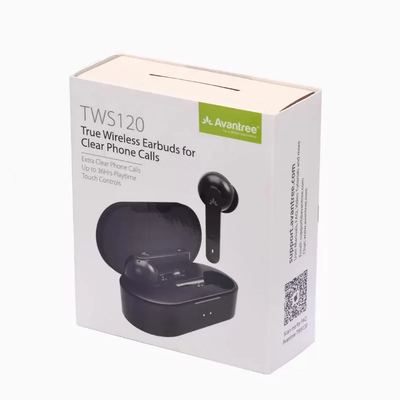 Наушники-Вкладыши Bluetooth Avantree TWS120 True Wireless Цвет:чёрный