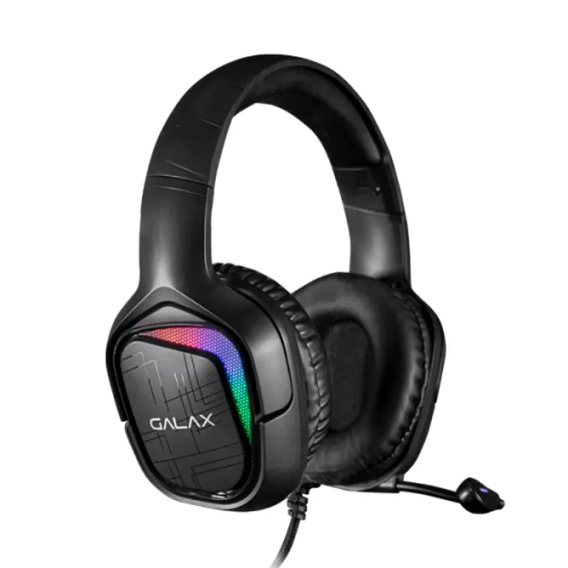 Wired Gaming Headphones Galax (SNR-04) USB 7.1 Channel RGB Color:black Wired Gaming Headphones Galax (SNR-04) USB 7.1 Channel RGB Color:black