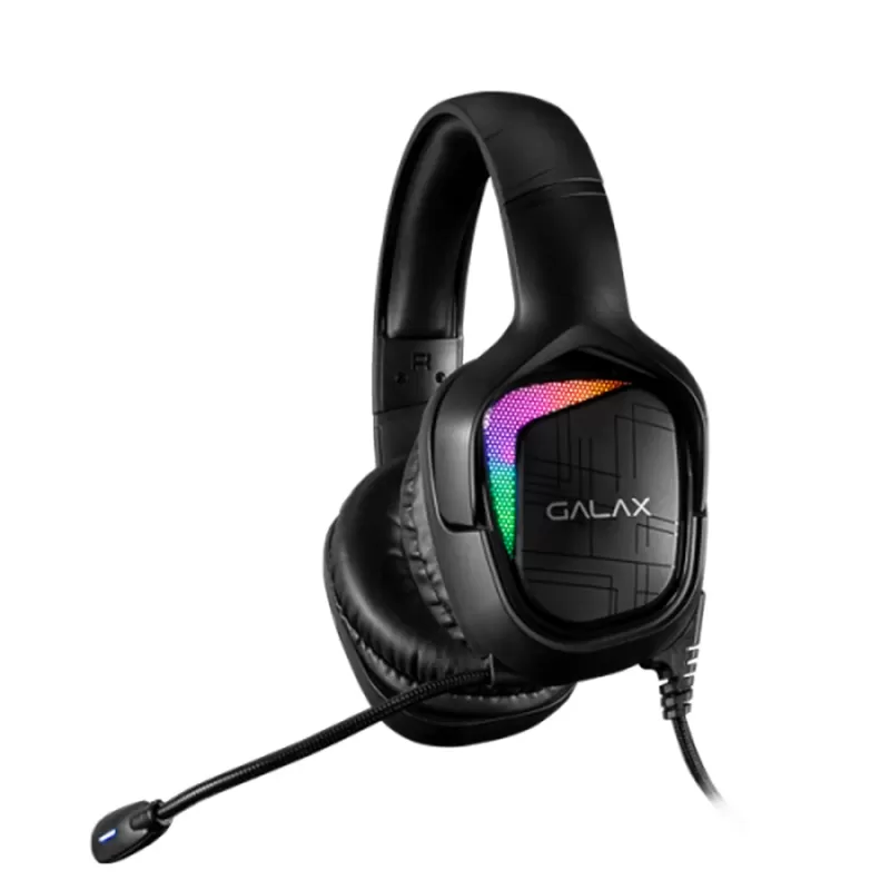Wired Gaming Headphones Galax (SNR-04) USB 7.1 Channel RGB Color:black Wired Gaming Headphones Galax (SNR-04) USB 7.1 Channel RGB Color:black