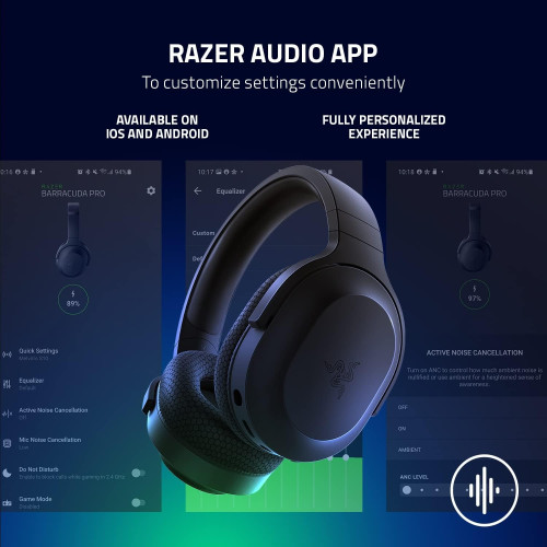 Wireless gaming headphones Razer Barracuda X black